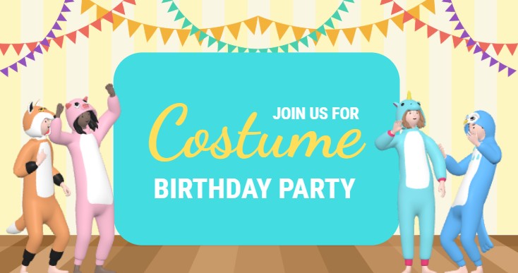 Creating a 3D Costume Party Invitation with Visual Paradigm Animation Maker