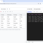 Optimizing Academic Planning: Generating Complex Class Schedules with the AI Table Generator