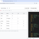 Building a Data-Rich Project Roadmap: AI-Powered Table Generation to JSON Export
